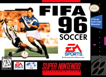 FIFA Soccer 96 (USA) (En,Fr,De,Es,It,Sv) box cover front